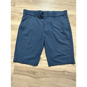 Greyson Montauk Performance Golf Shorts Mens 10" Inch Inseam Navy Blue Size 34